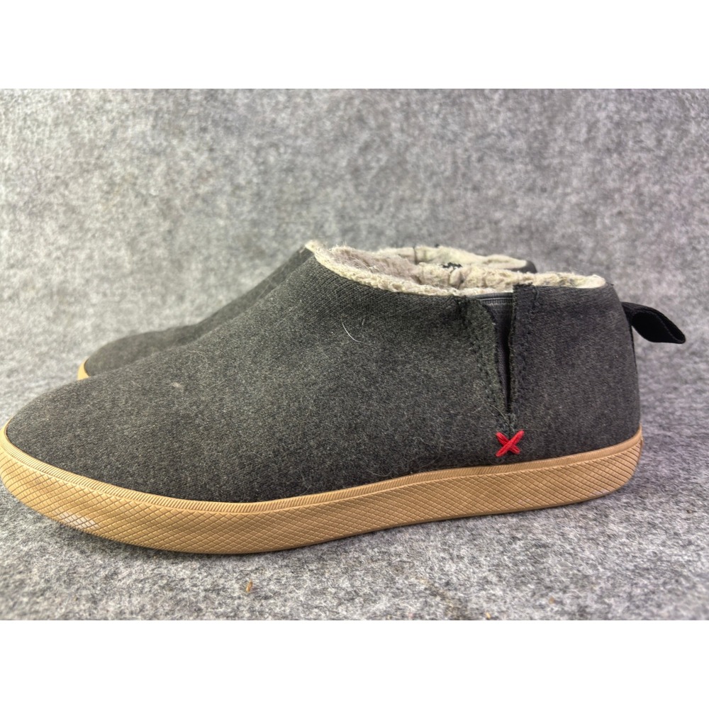 XTRATUF Homer Slip On Shoes Mens 8 Womens 10 Grey Fleece Lined‎ Deck Clogs